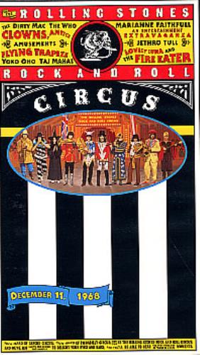 The Rolling Stones Rock And Roll Circus video (VHS or PAL or NTSC) UK ROLVIRO244790
