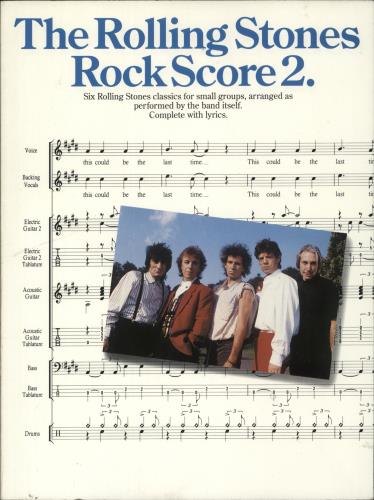 The Rolling Stones Rock Score 2 book UK ROLBKRO876844