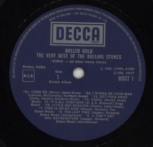 The Rolling Stones Rolled Gold - 1st 2-LP vinyl record set (Double LP Album) UK ROL2LRO103281