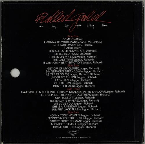 The Rolling Stones Rolled Gold Vinyl Box Set Japanese ROLVXRO124602