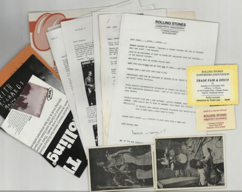 The Rolling Stones Rolling Stones Supporters Asscociation memorabilia UK ROLMMRO617770