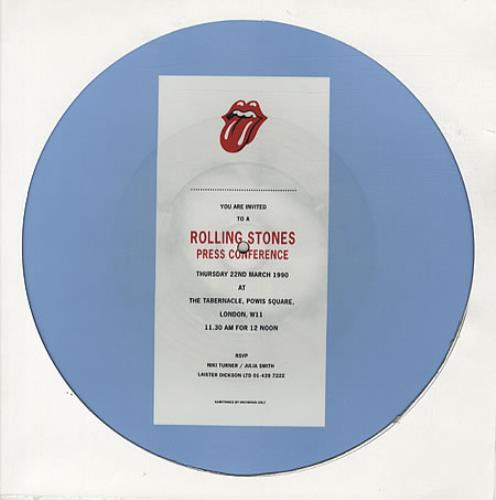 The Rolling Stones Rolling Stones Urban Jungle Press Conference picture disc LP (vinyl picture disc album) UK ROLPDRO330161