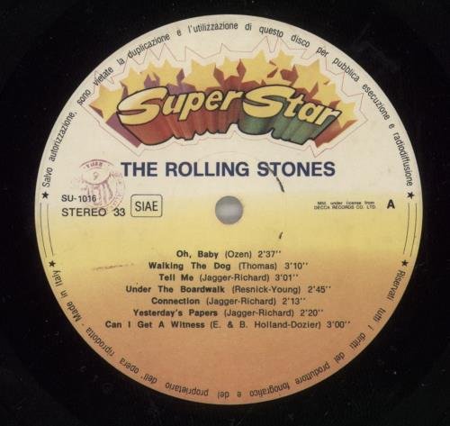 The Rolling Stones Rolling Stones vinyl LP album (LP record) Italian ROLLPRO881022
