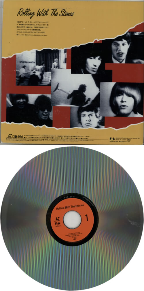 The Rolling Stones Rolling With The Stones laserdisc / lazerdisc Japanese ROLLZRO200630