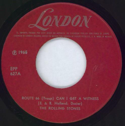 The Rolling Stones Route 66 EP 7" vinyl single (7 inch record / 45) Mexican ROL07RO103913