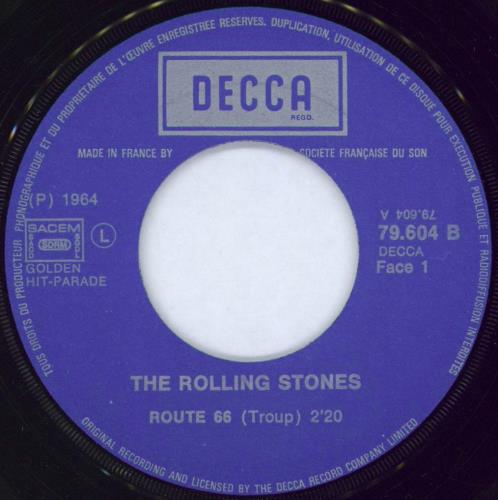 The Rolling Stones Route 66 7" vinyl single (7 inch record / 45) French ROL07RO376340