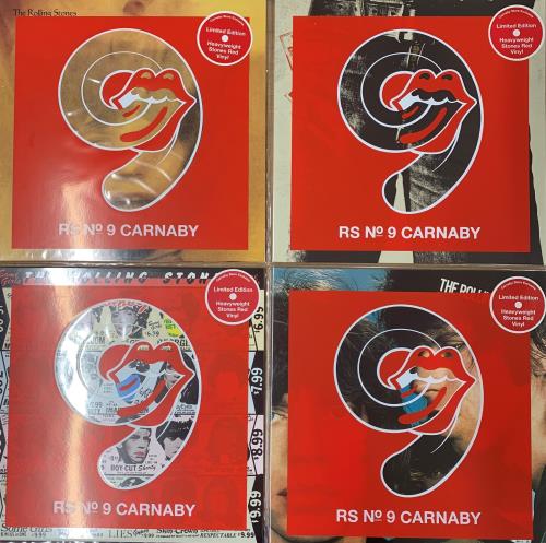 The Rolling Stones RS No.9 Carnaby Red Vinyl Set + Rare GHS Sleeve Variant vinyl LP album (LP record) UK ROLLPRS778379