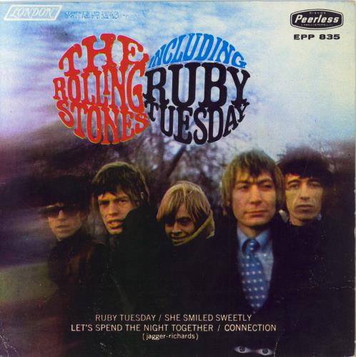 The Rolling Stones Ruby Tuesday EP - 4th 7" vinyl single (7 inch record / 45) Mexican ROL07RU796176