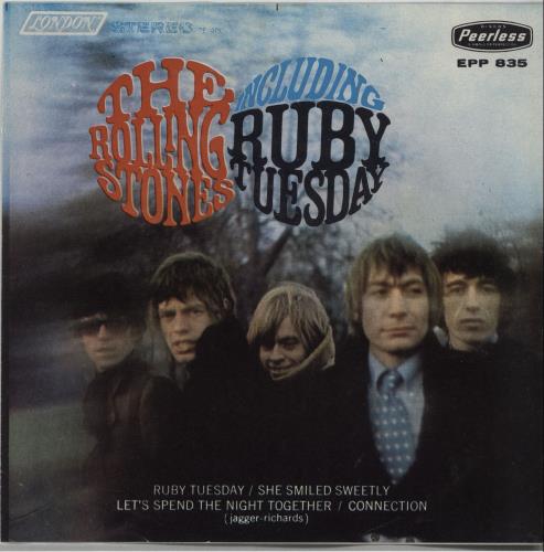 The Rolling Stones Ruby Tuesday EP - 9th 7" vinyl single (7 inch record / 45) Mexican ROL07RU103909