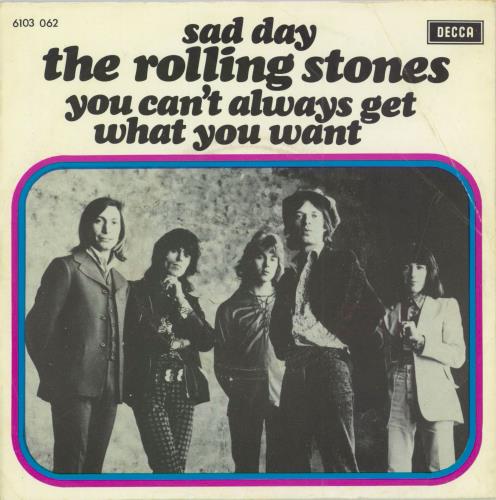 The Rolling Stones Sad Day 7" vinyl single (7 inch record / 45) Dutch ROL07SA212514