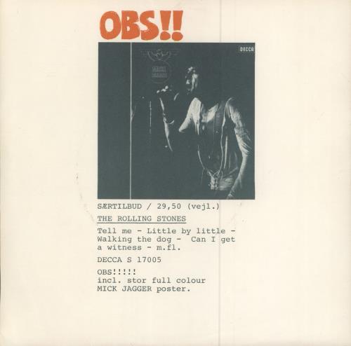 The Rolling Stones Sad Day 7" vinyl single (7 inch record / 45) Danish ROL07SA345489