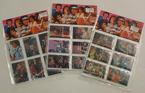 The Rolling Stones Set Of 3 Sticker Packs memorabilia Taiwanese ROLMMSE409554