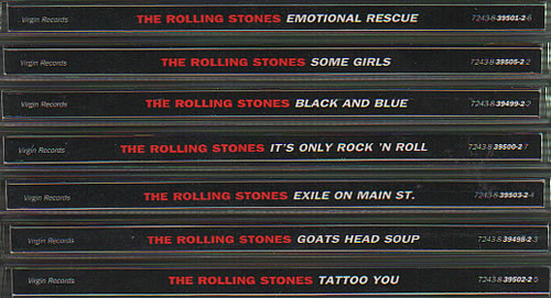 The Rolling Stones Set Of 8 1994 Digitally Remastered CDs CD album (CDLP) UK ROLCDSE636470