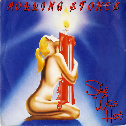 The Rolling Stones She Was Hot - One Label 7" vinyl single (7 inch record / 45) UK ROL07SH585293