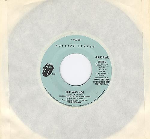 The Rolling Stones She Was Hot 7" vinyl single (7 inch record / 45) US ROL07SH65571