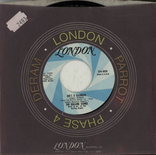 The Rolling Stones She's A Rainbow - 1st 7" vinyl single (7 inch record / 45) US ROL07SH77860