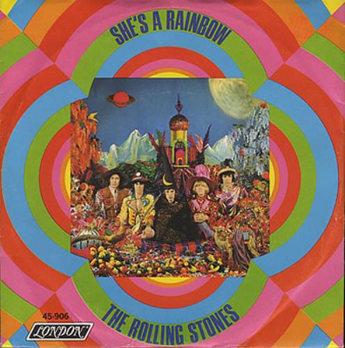 The Rolling Stones She's A Rainbow - P/S 7" vinyl single (7 inch record / 45) US ROL07SH87106