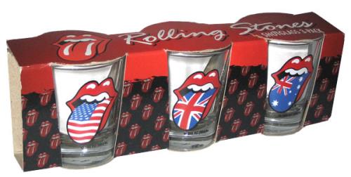 The Rolling Stones Shotglass 3 Pack memorabilia US ROLMMSH420618