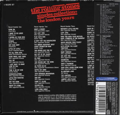 The Rolling Stones Singles Collection: The London Years + Obi 3-CD album set (Triple CD) Japanese ROL3CSI356902
