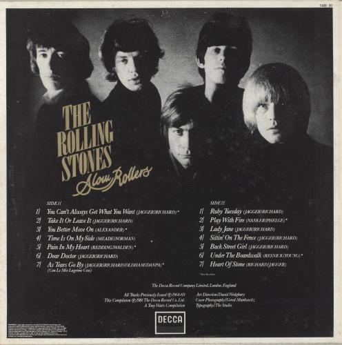 The Rolling Stones Slow Rollers vinyl LP album (LP record) Italian ROLLPSL863922