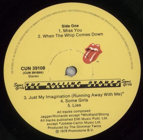 The Rolling Stones Some Girls - 1st - B/P/G/Y - EX vinyl LP album (LP record) UK ROLLPSO878080