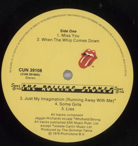 The Rolling Stones Some Girls - 1st - B/P/G/Y vinyl LP album (LP record) UK ROLLPSO601586