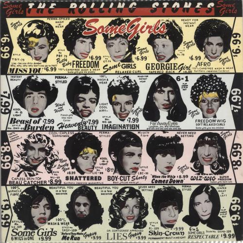 The Rolling Stones Some Girls - 1st - Y/B/P/G - Sample vinyl LP album (LP record) UK ROLLPSO745275