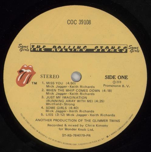 The Rolling Stones Some Girls - 2nd - BPGY vinyl LP album (LP record) US ROLLPSO864963