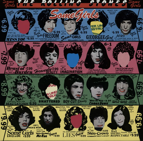 The Rolling Stones Some Girls - Blue Vinyl vinyl LP album (LP record) UK ROLLPSO569979