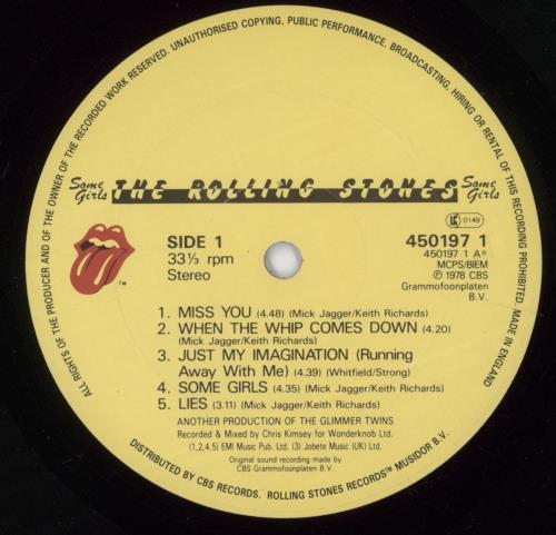 The Rolling Stones Some Girls - EX vinyl LP album (LP record) UK ROLLPSO746181