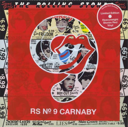 The Rolling Stones Some Girls - RS No.9 Carnaby Red Vinyl vinyl LP album (LP record) UK ROLLPSO812404