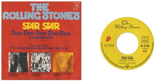 The Rolling Stones Star Star 7" vinyl single (7 inch record / 45) German ROL07ST467043
