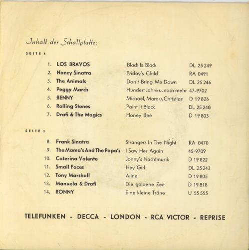 The Rolling Stones Stars Und Ihre Hits August 1966 7" vinyl single (7 inch record / 45) German ROL07ST793542