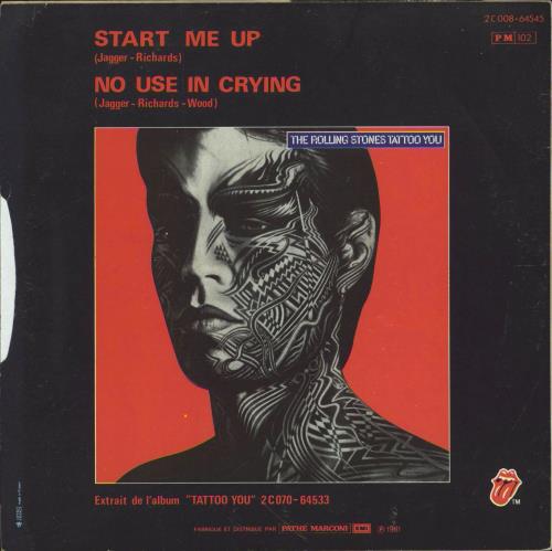 The Rolling Stones Start Me Up - 2nd 7" vinyl single (7 inch record / 45) French ROL07ST734146