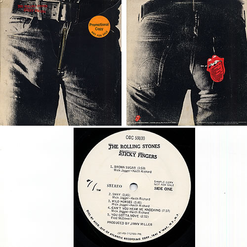 The Rolling Stones Sticky Fingers - 1st - EX vinyl LP album (LP record) US ROLLPST330668