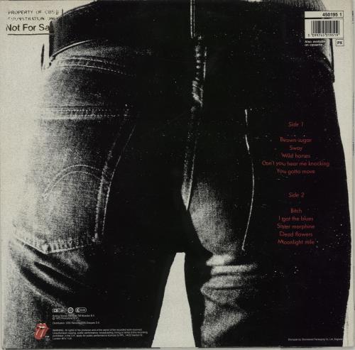 The Rolling Stones Sticky Fingers - Promo Stamped vinyl LP album (LP record) UK ROLLPST675395