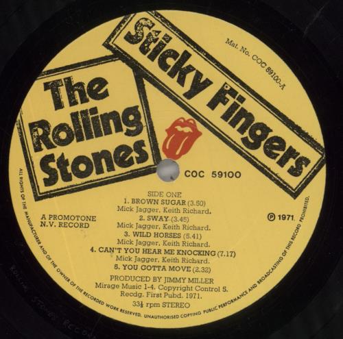 The Rolling Stones Sticky Fingers - 'Star' - VG/EX vinyl LP album (LP record) UK ROLLPST649916