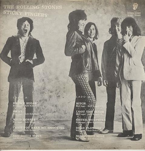 The Rolling Stones Sticky Fingers vinyl LP album (LP record) Colombian ROLLPST327320