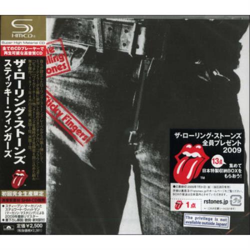 The Rolling Stones Sticky Fingers SHM CD Japanese ROLHMST468179