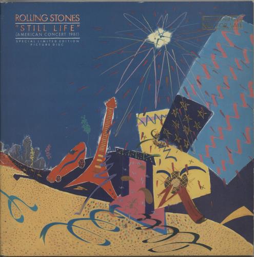 The Rolling Stones Still Life - gold promo stamp picture disc LP (vinyl picture disc album) US ROLPDST89318