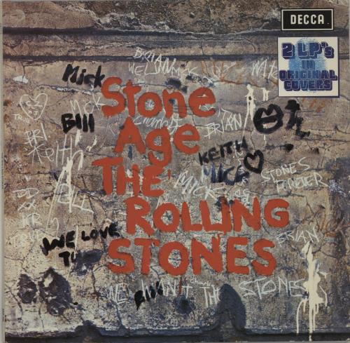 The Rolling Stones Stone Age / Got Live If You Want It 2-LP vinyl record set (Double LP Album) Dutch ROL2LST90002