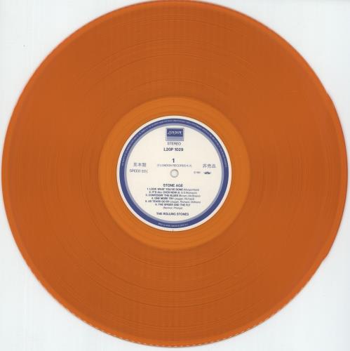 The Rolling Stones Stone Age - Orange Vinyl vinyl LP album (LP record) Japanese ROLLPST243843