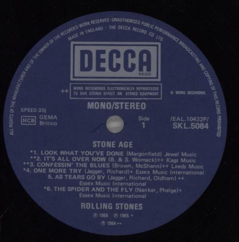 The Rolling Stones Stone Age vinyl LP album (LP record) UK ROLLPST823067