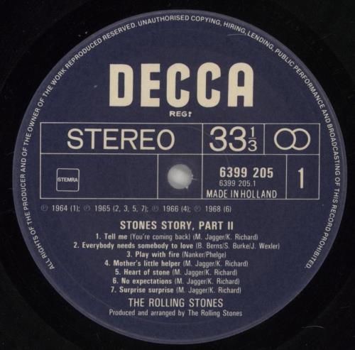 The Rolling Stones Stones Story 2 2-LP vinyl record set (Double LP Album) Dutch ROL2LST83179