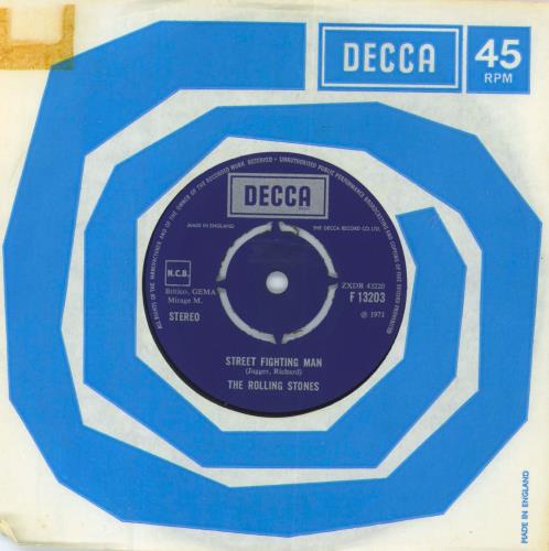 The Rolling Stones Street Fighting Man 7" vinyl single (7 inch record / 45) UK ROL07ST616973