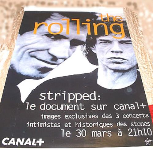 The Rolling Stones Stripped - Banner poster French ROLPOST139248