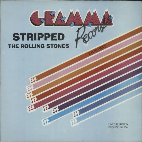 The Rolling Stones Stripped vinyl LP album (LP record) Zimbabwe ROLLPST648930