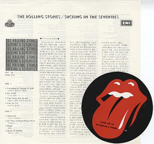 The Rolling Stones Sucking In The Seventies vinyl LP album (LP record) Korean ROLLPSU322488
