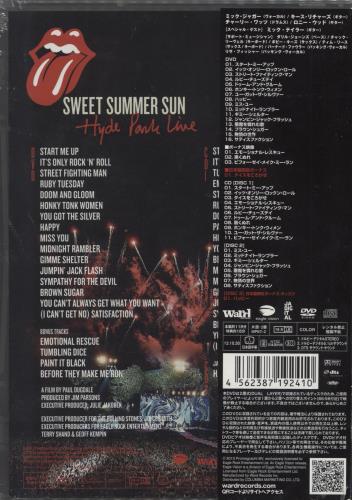The Rolling Stones Sweet Summer Sun - Hyde Park Live box set Japanese ROLBXSW791642