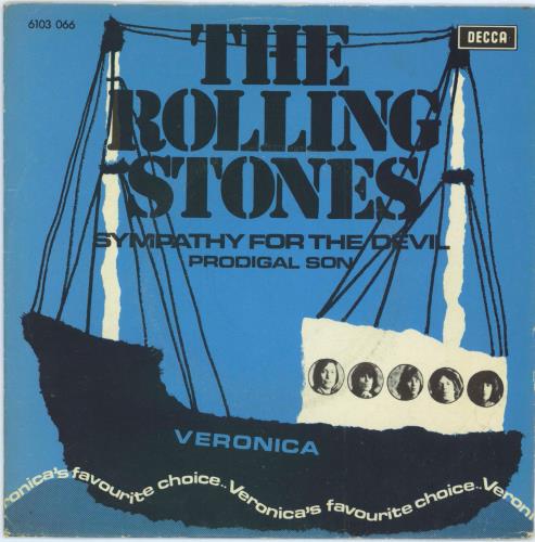 The Rolling Stones Sympathy For The Devil + Sleeve 7" vinyl single (7 inch record / 45) Dutch ROL07SY790737
